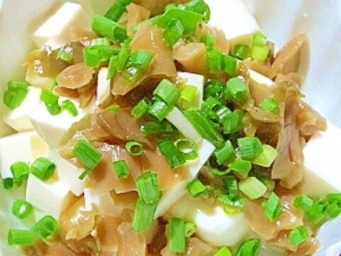 豆腐とザーサイの中華風あえ物